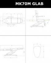 Косметологическое кресло МК70М GLAB weelko 3 мотора. АКЦИЯ! 