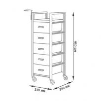Тележка  парикмахерская Дуглас 