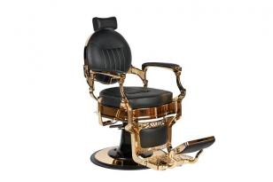 Барбер кресло CAESAR Gold Black VIP01. АКЦИЯ! 