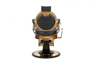 Барбер кресло CAESAR Gold Black VIP01. АКЦИЯ! 