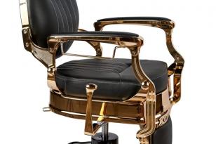 Барбер кресло CAESAR Gold Black VIP01. АКЦИЯ! 