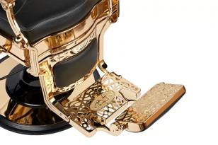 Барбер кресло CAESAR Gold Black VIP01. АКЦИЯ! 