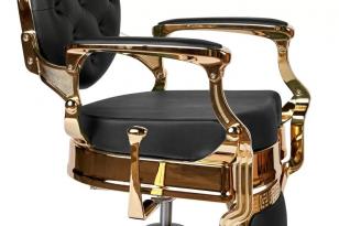 Барбер кресло BUZZ Gold Black VIP02. АКЦИЯ! 