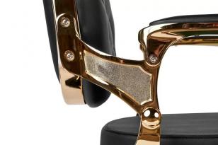 Барбер кресло BUZZ Gold Black VIP02. АКЦИЯ! 