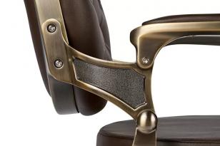 Барбер кресло BUZZ Bronze Brown VIP02 