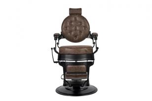 Барбер кресло BUZZ Black Brown VIP02 