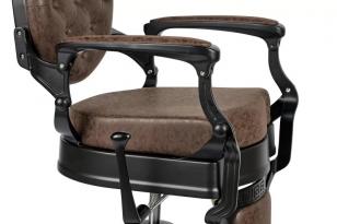 Барбер кресло BUZZ Black Brown VIP02 