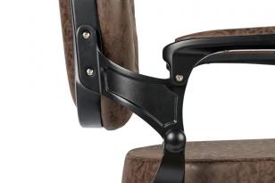 Барбер кресло BUZZ Black Brown VIP02 