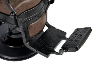 Барбер кресло BUZZ Black Brown VIP02 