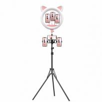 Кольцевая лампа OKIRA LED RING CAT 408 (49,5см) белая, розовая 