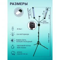 Лампа настольная светодиодная с двумя плафонами OKIRA LED 224 SM 1885 