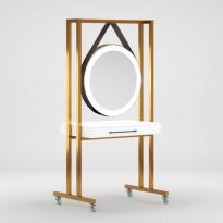 Парикмахерское зеркало TARUS DUO GLOSS подсветка по окружности 