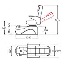 Педикюрный комплекс SD-A005 механика 